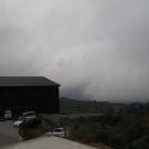 栗駒高原を一望。この日は雲がかかっていた。残念。